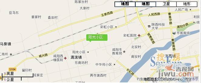阳光小区位置交通图1